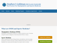 Tablet Screenshot of drstephengoldman.com